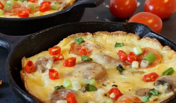 Omelet with veggies easy recipe